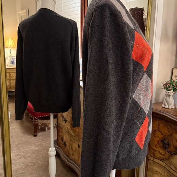 Allen Solly Dark Gray 2 Ply 100% Cashmere Sweater - Picture 2 of 6